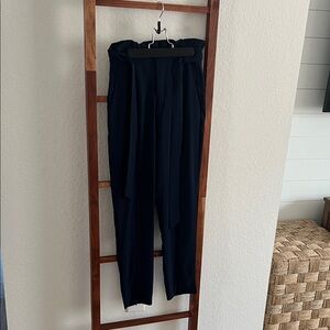 Elegant Navy Blue Women's Pants